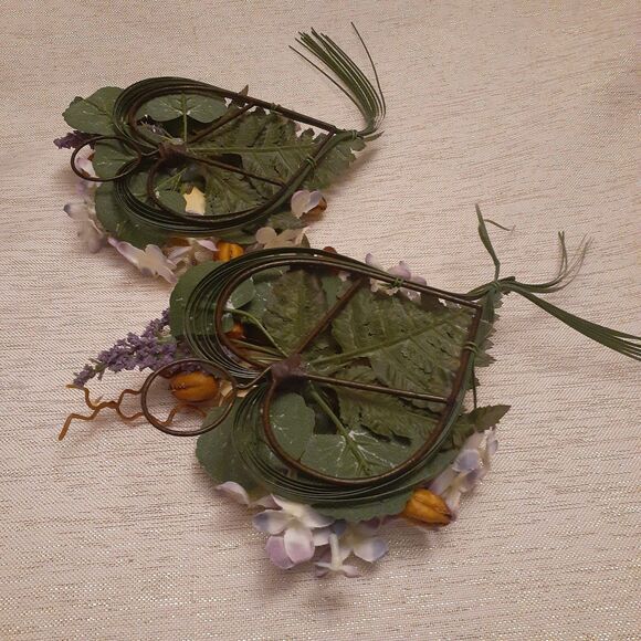 PartyLite P7829 Spring Bouquet Floral Pair Set of 2 Floral Arrangements Candle - Picture 4 of 5